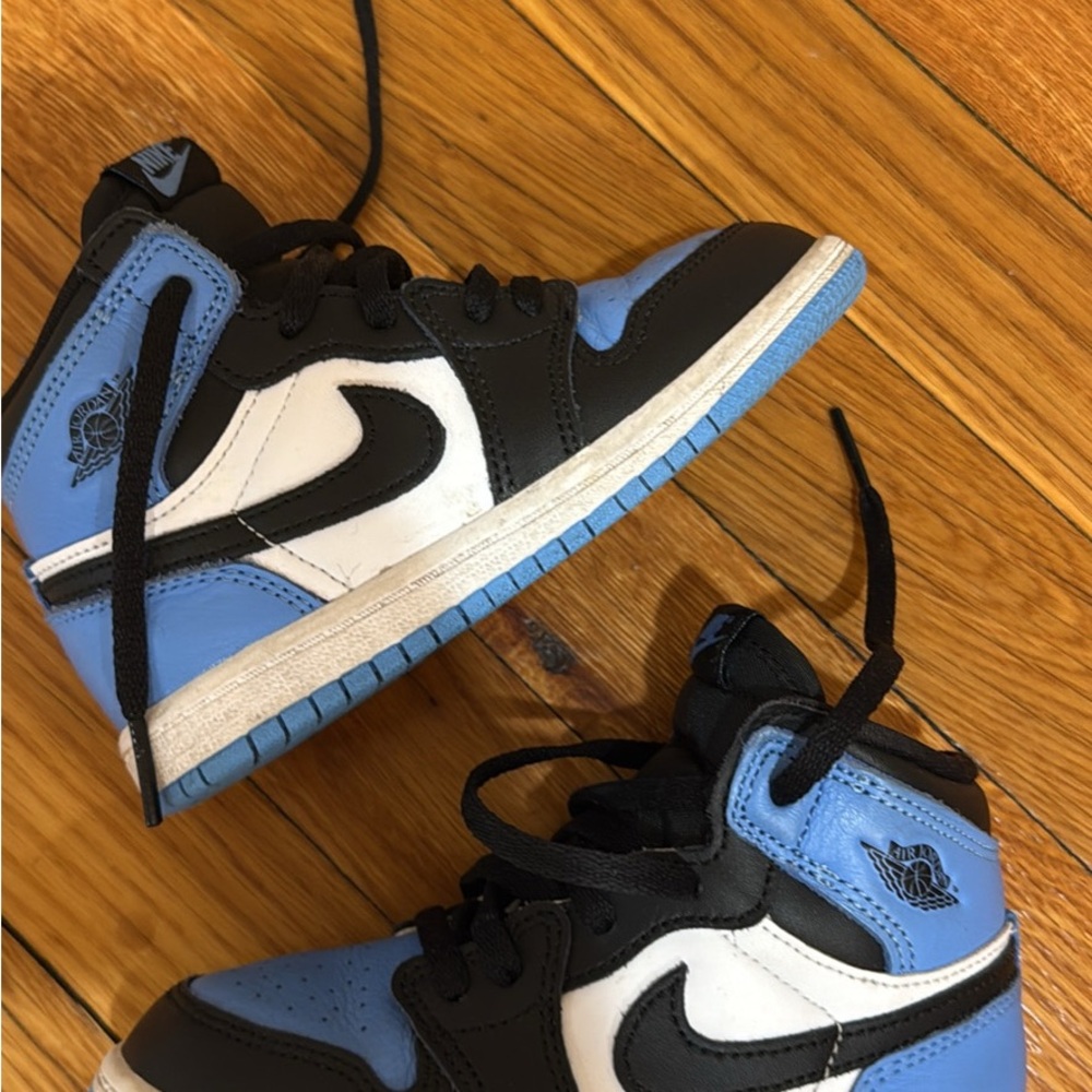 Kids Black and Blue Sneakers